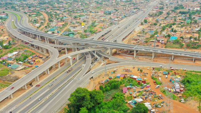 Akufo-Addo Commissions First In West Africa 4-Tier Pokuase Interchange (Photos)