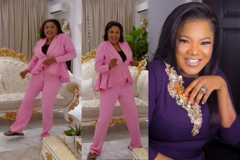 ‘You’re Dancing Like Bobrisky’ – Fans React As Toyin Abraham Shows Off Her Dancing Skills In New Video