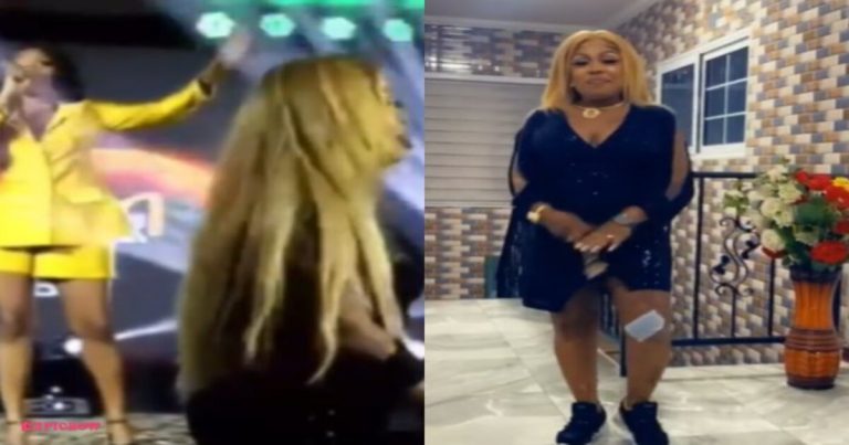 Beef Alert: Wendy Shay Boldly Jabs Afia Schwar On Stage After She Hit The Dance Floor During Her Performance (Video)