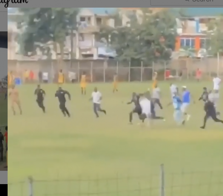 Fans Of BA Utd Storm Pitch To Beat Referee For Awarding Penalty To RTU (Video)