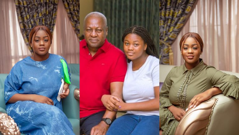 “She’s The Prettiest Young Lady In Ghana” – Social Media React To Beautiful Photos Mahama Shared To Mark Daughter’s 18th Birthday