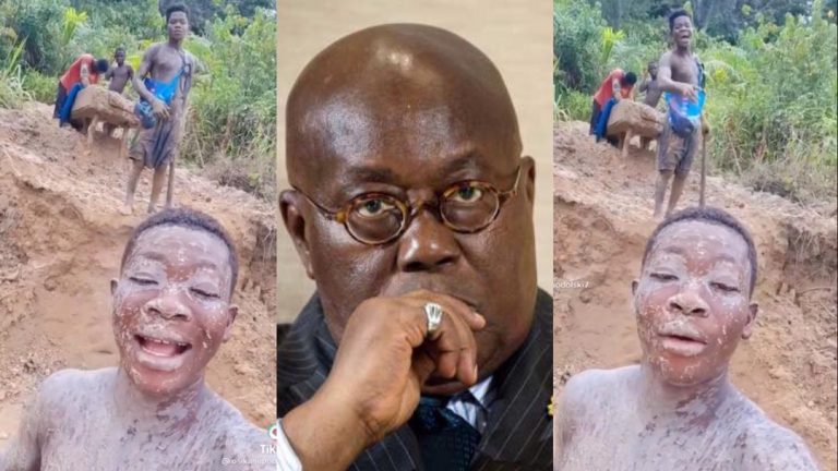 VIDEO: “Since You’ve Said Teaching Does Not Make Rich, We Ain’t Gonna Stop Galamsey” – Young Boys Send Message To Akufo-Addo