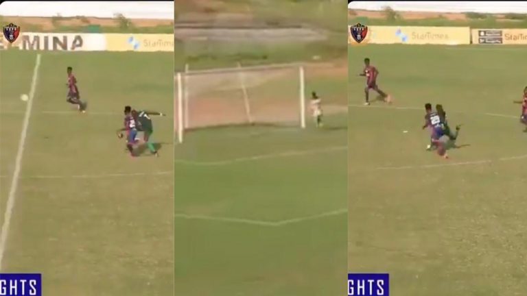 “This Goal Deserves To Win The Puskas” – ESPN Reacts To Unbelievable Goal Scored By Charles Bissue In The Ghana Premier League (Video)