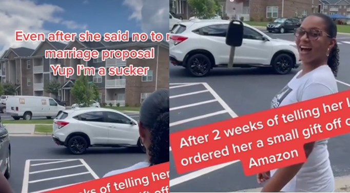 Man Buys Brand New Car For Woman Although She Rejected His Marriage Proposal (Video)