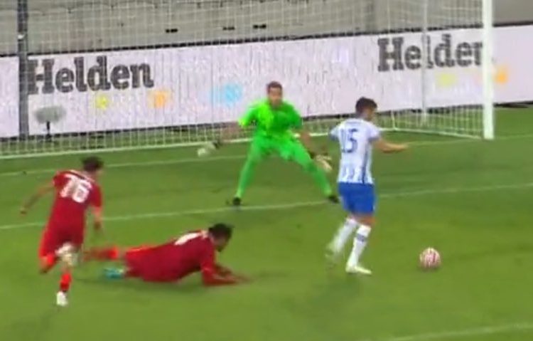 Van Dijk ‘Chews Grass’ On Liverpool Return In 4-3 Defeat To Hertha Berlin (Video)