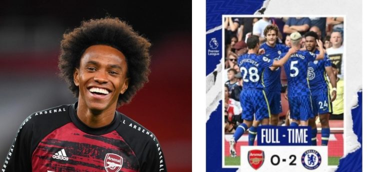 Ex Chelsea Star ”Willian” Set To Leave Arsenal And Return To Brazil After Receiving Backlash For Liking Chelsea’s Post