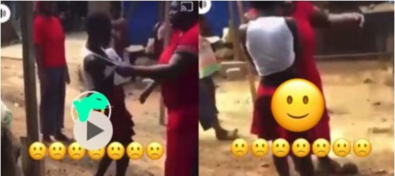 Wife Angrily Disciplines A Young Girl For Sleeping With Her Husband By Heart (Video)
