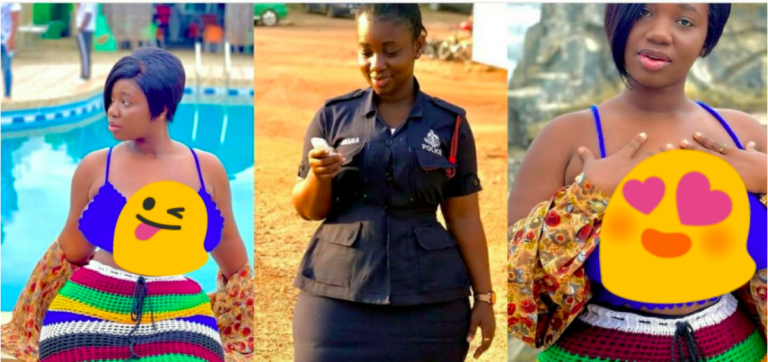 Ama Serwaa Dufie: The Policewoman With Big Bortos Finally Shøws Her Râw Br£Ast On Camera