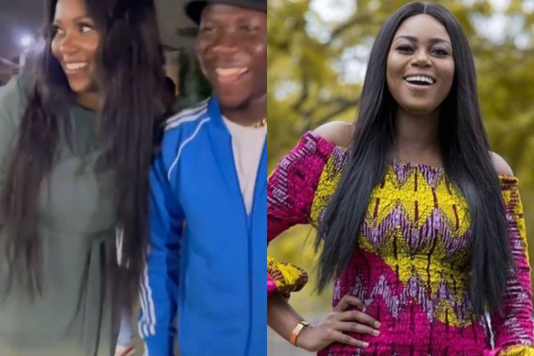 Yvonne Nelson Gushes Over Stonebwoy As They Bump Into Each Other, Says She Loves How He Loves Dr. Louisa (Video)