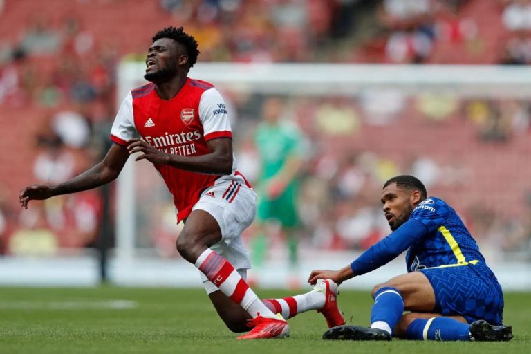 Arsenal Star Thomas Partey Damages Ankle During Friendly Against Chelsea