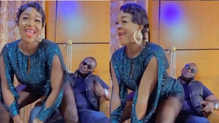 Enjoyment Session For Nollywood Actress Chacha Eke As She Puts Husband In Awkward Situation And Tw3rks On Him (Video)