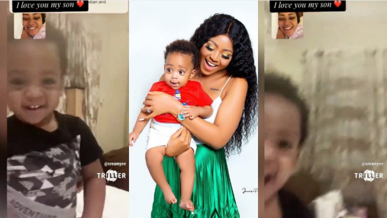 Regina Daniels Shares A Video Chat She Had With Her Son Munir As She Is On A Business Trip In Istanbul, Turkey