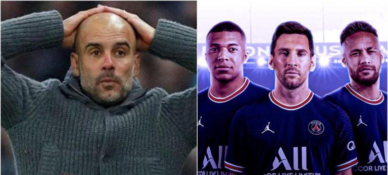 I Didn’t Know How To Stop Leo Messi, Mbappe And Neymar- Man City Manager, Pep Guardiola Sadly Reveals