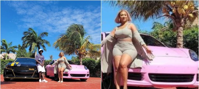 Checkout The Lovely Moment Hajia4Real Got Stunned After Taking Delivery Of Her Pimped Porsche (Video)