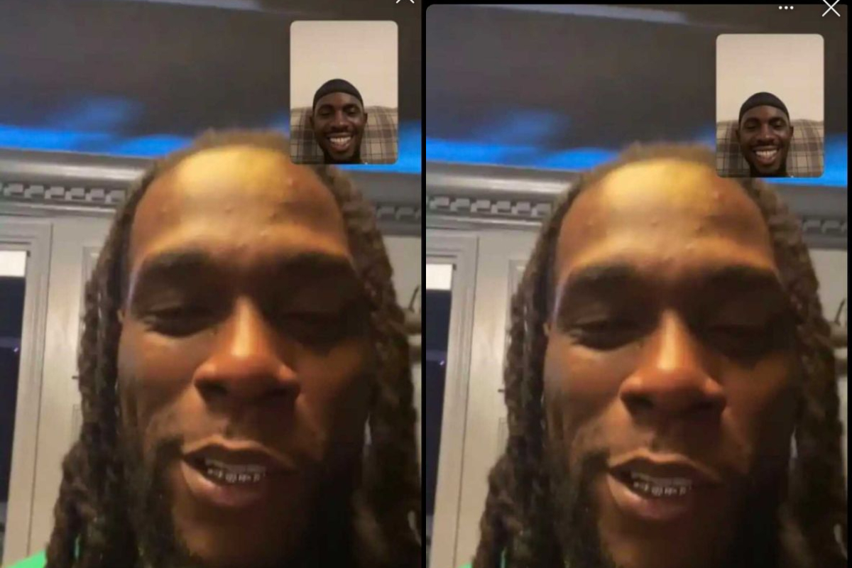 Black Sherif Hangs Out With Burna Boy On FaceTime