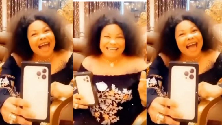 “If You Claim You Have Money, Go Buy One” – Nana Agradaa Throws Challenge After Acquiring The New iPhone 13 Pro Max (Video)