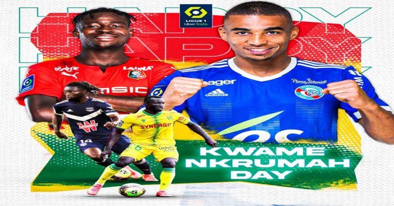 French Ligue I Celebrates Kwame Nkrumah Memorial Day With Ghanaian Players