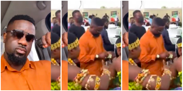 VIDEO: Sarkodie Sets Record; Shares Money To Street Hawkers After They Spotted Him Driving In An Open-Top Car