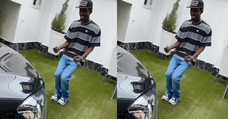 VIDEO: Black Sherif Says Bye To Poverty As He Chills With His Brand New Luxurious Car