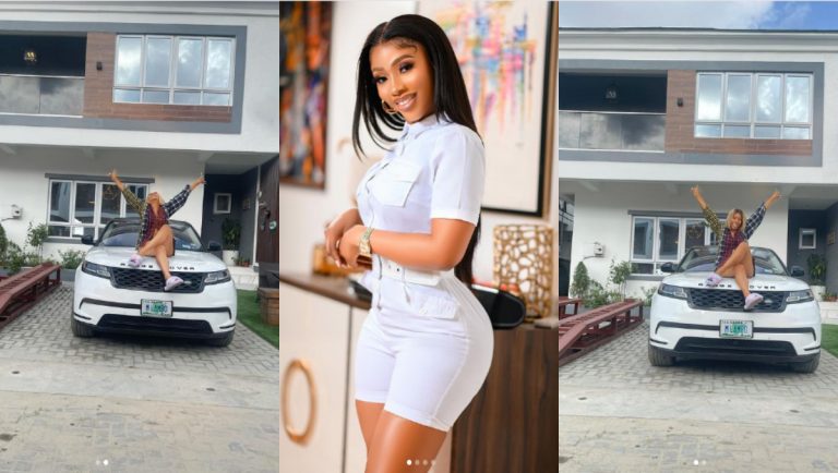Mercy Eke Gifts Herself A Second House In 2 years, Flaunts It On Social Media