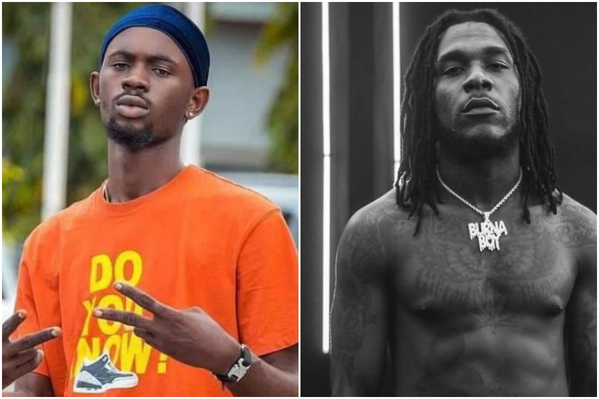 Burna Boys Shows Love to Black Sherif As He Jams to His Second Sermon Song With A Swag