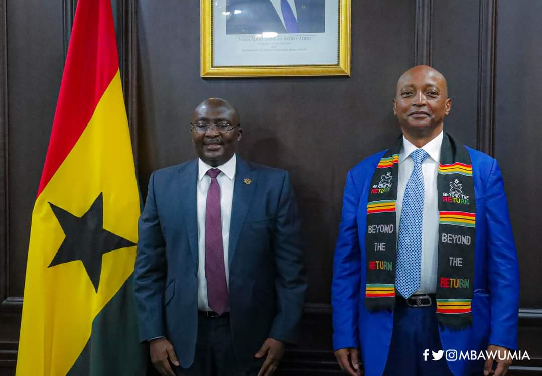 CAF President Patrice Motsepe Meets Vice President Bawumia
