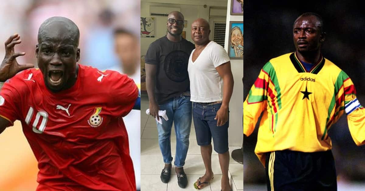 Ex-Ghana Captain Stephen Appiah Visits The Legendary Abedi Pele