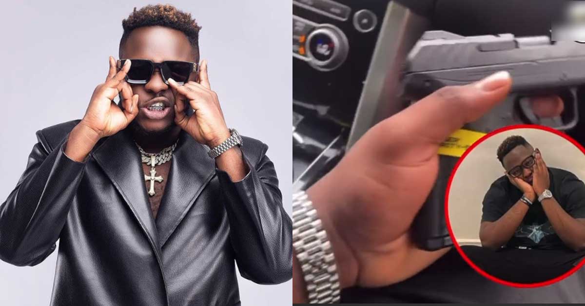 Watch Video Of The Moment Medikal Brandished A Gun On Social Media That Caused His Arrest