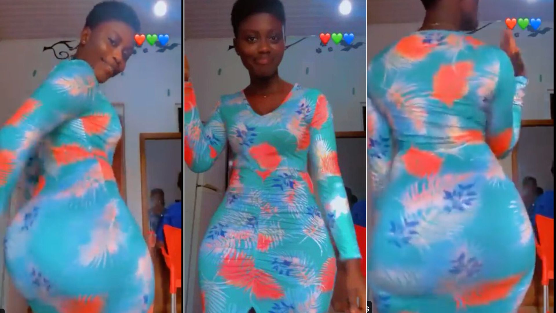 Young Lady With Huge Backside Throws Another Challenge To Hajia Bintu In New Video