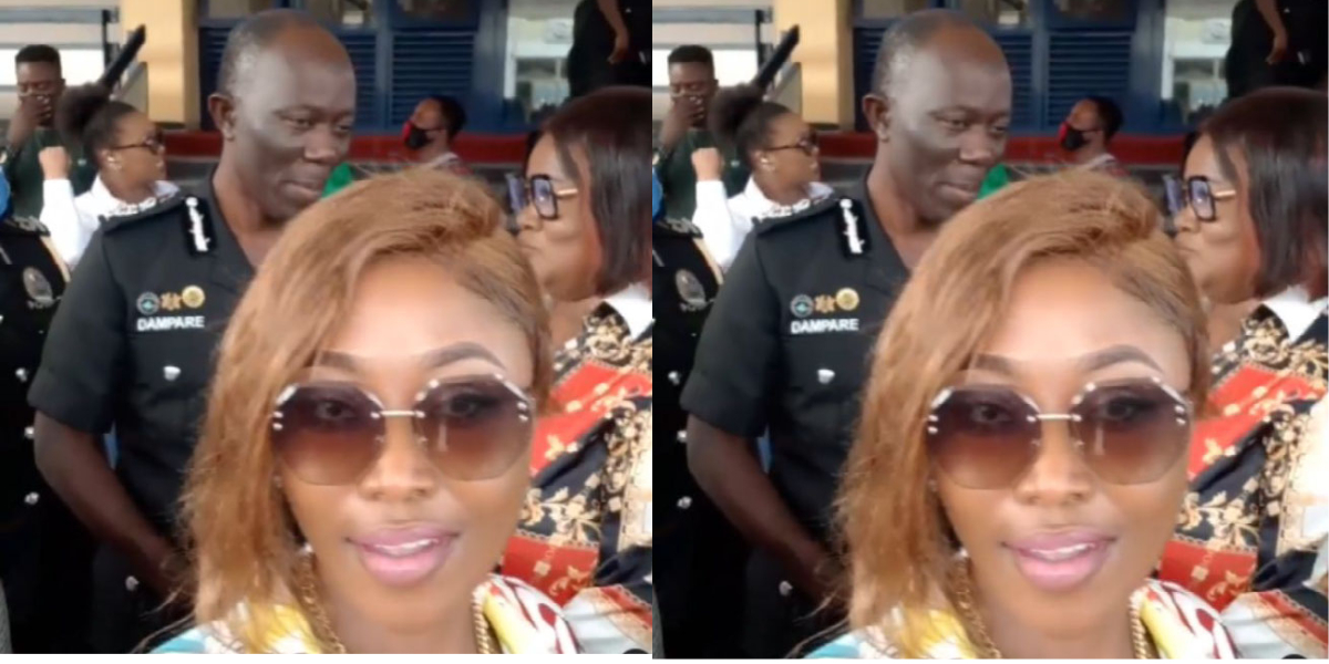 Drama As Kumawood Actress Joyce Boakye Fearlessly Teases IGP Dampare At Celebrity Meeting