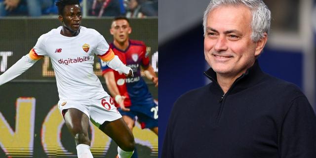 Felix Afena-Gyan and Jose Mourinho