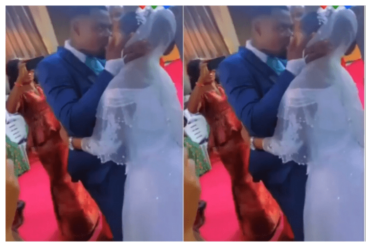 VIDEO: Groom Receives Slap From Pastor For ‘Over’ Kissing His Bride In Church