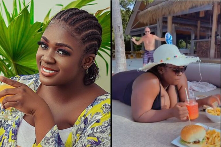 VIDEO: White Man Who Is Allegedly Sponsored Tracey Boakye’s Trip To Dubai Finally Exposed With The Actress