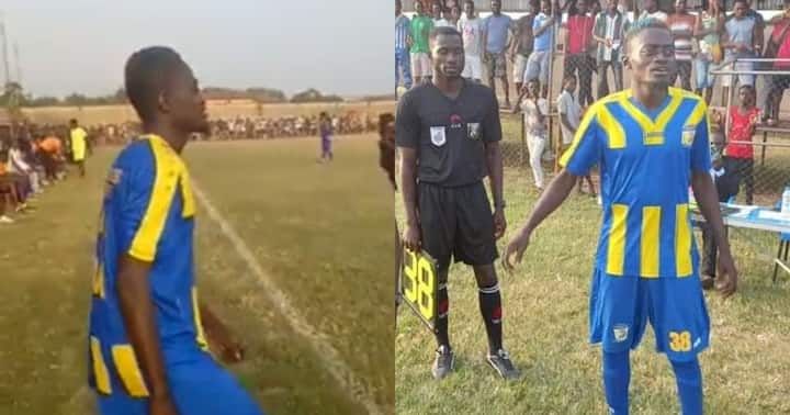 Video: Lil Win Becomes First Actor To Make A Competitive Football Debut