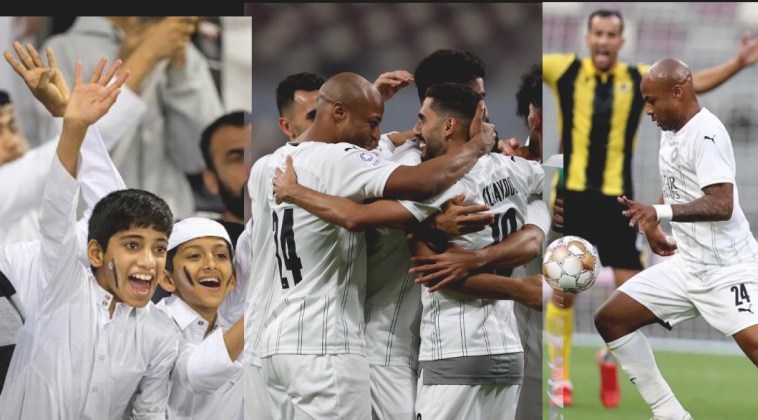 Watch Andre Ayew Two Beautiful Goals To Help Al Sadd Stay On Top Of The League (Video)