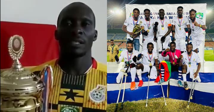 VIDEO: Victorious Ghana Amputee Team Beg To Be Airlifted Home After Winning Africa Cup