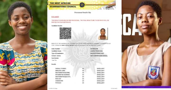 KETASCO Francisca Lamini 2021 WASSCE Results Pops Up; Scores 8As For The 2nd Time