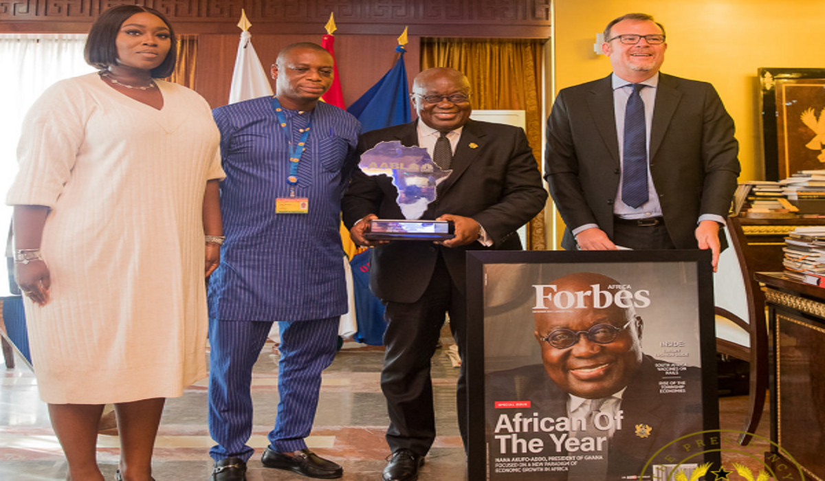 President Akufo-Addo Receives His Forbes Award