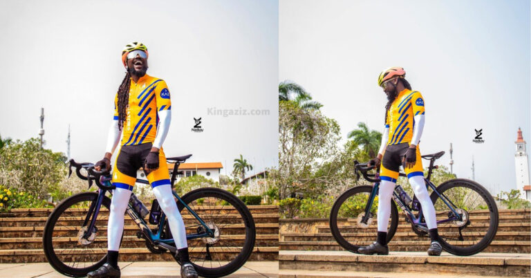Samini Shares Photos Looking Like A Biker Ready For A Race To Mark 40th Birthday