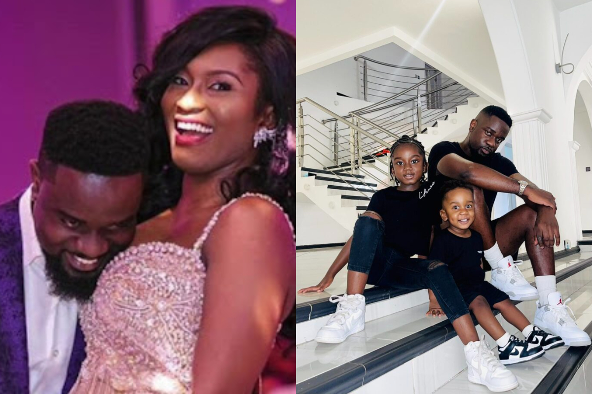 Sarkodie and wife tracy sarkcess and children