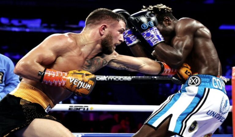 Watch The Moment Lomachenko Asked Commey’s Corner To Stop The Fight (Video)