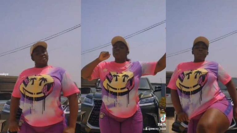 Tracey Boakye Causes Stir In Tight Pants As She Pops Up On TikTok For The First Time (Video)