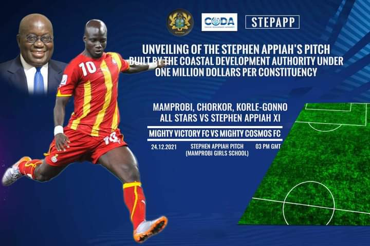 Stephen Appiah Pitch To Be Unveiled On 41st Birthday