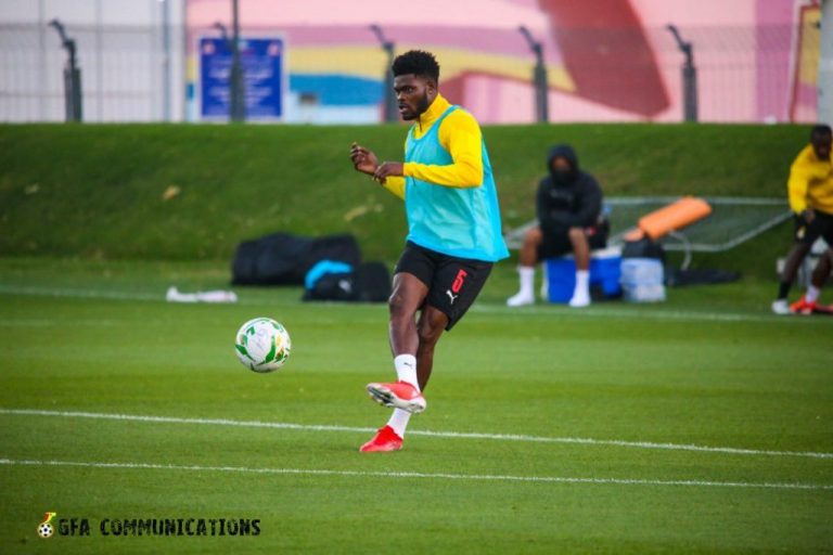 AFCON 2021: Thomas Partey Arrives In Black Stars Camp In Doha (Photos)