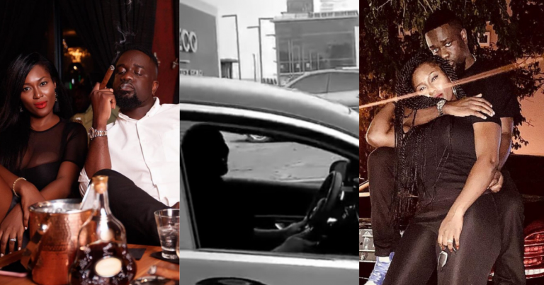 This Marriage Na Stingy Marriage – Reactions After Tracy Sarkcess Ignored Sarkodie When He Asked Something For The Boys As They Met In Traffic