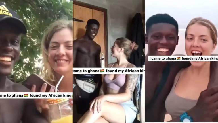 I Came To Ghana And Found My African King – White Lady Says (Video)