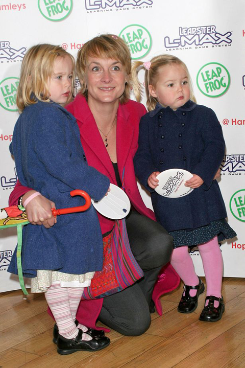 Louise Minchin and her children
