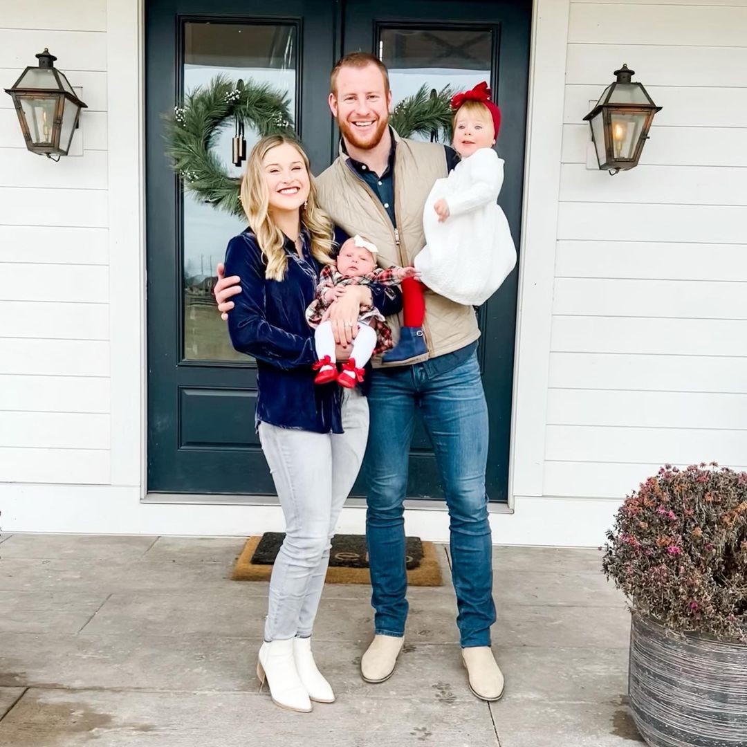 Carson Wentz and wife Madison Oberg and Children