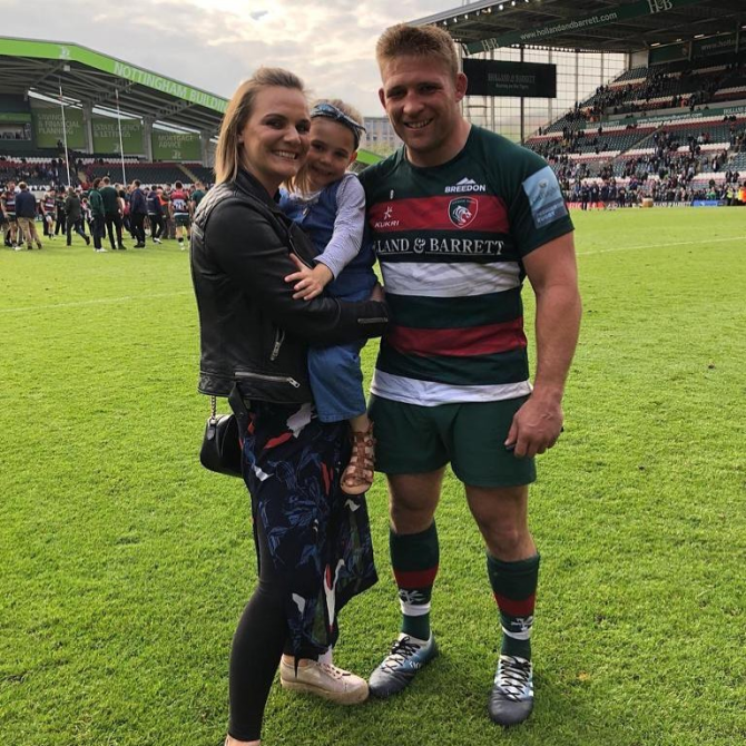 Tom Youngs and wife Tiffany Youngs and daughter Maisie Youngs