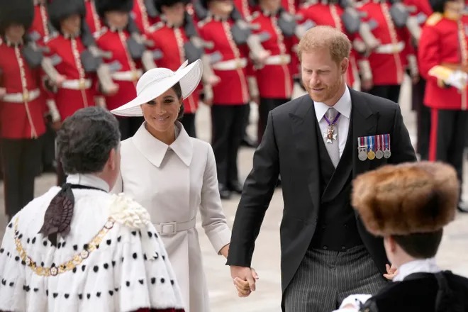 Prince Harry And Meghan Return For Platinum Jubilee Service Of Thanksgiving